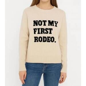 NEW SIX/FIFTY not my first rodeo sweater in ivory
